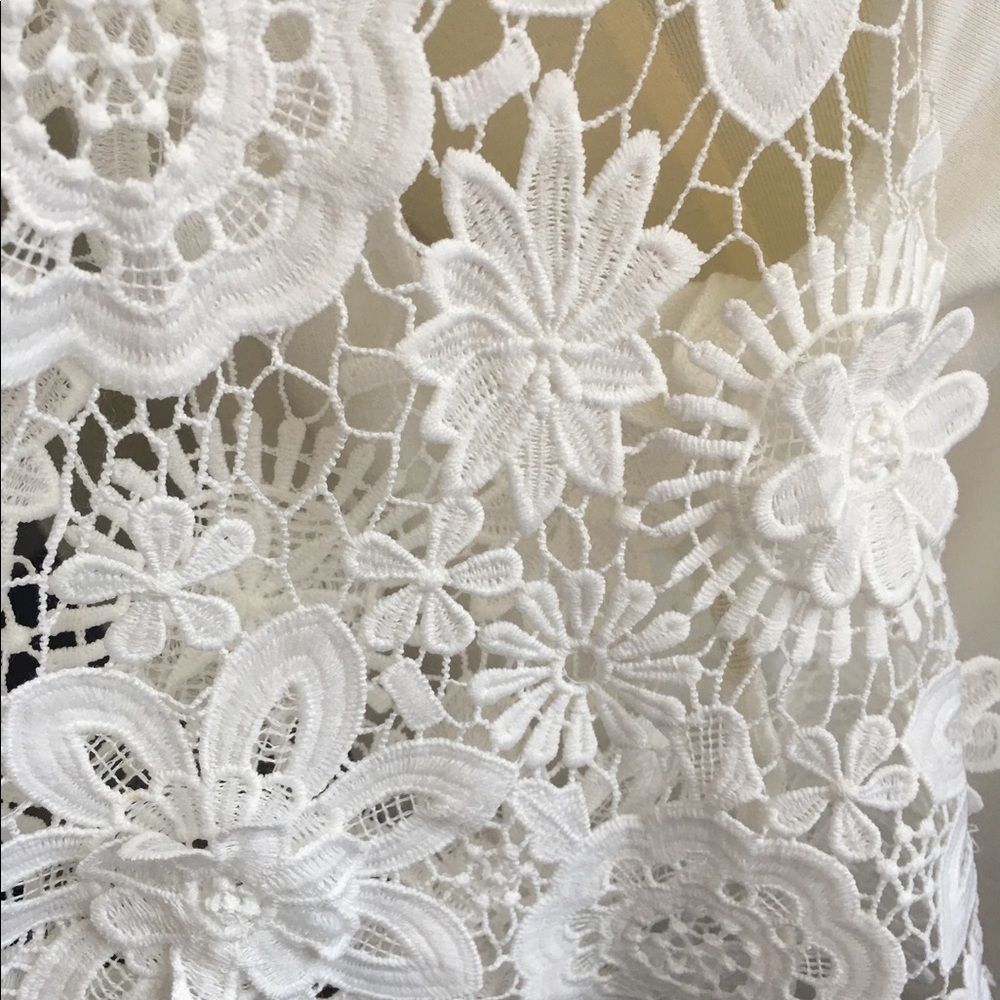 Astrid White Lace Sleeve Top - Picture 6 of 6